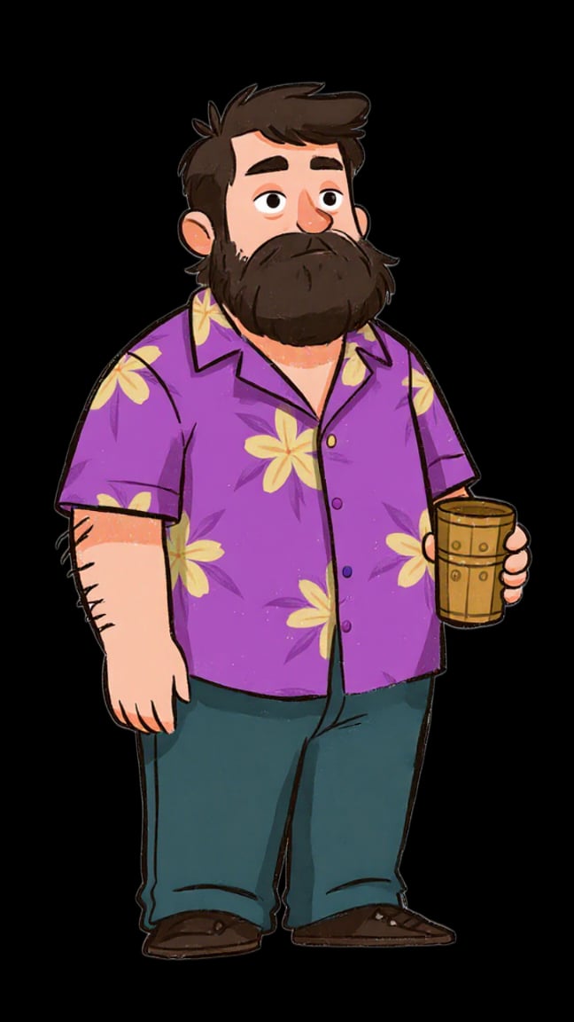 Cartoon picture of Alex Garcia